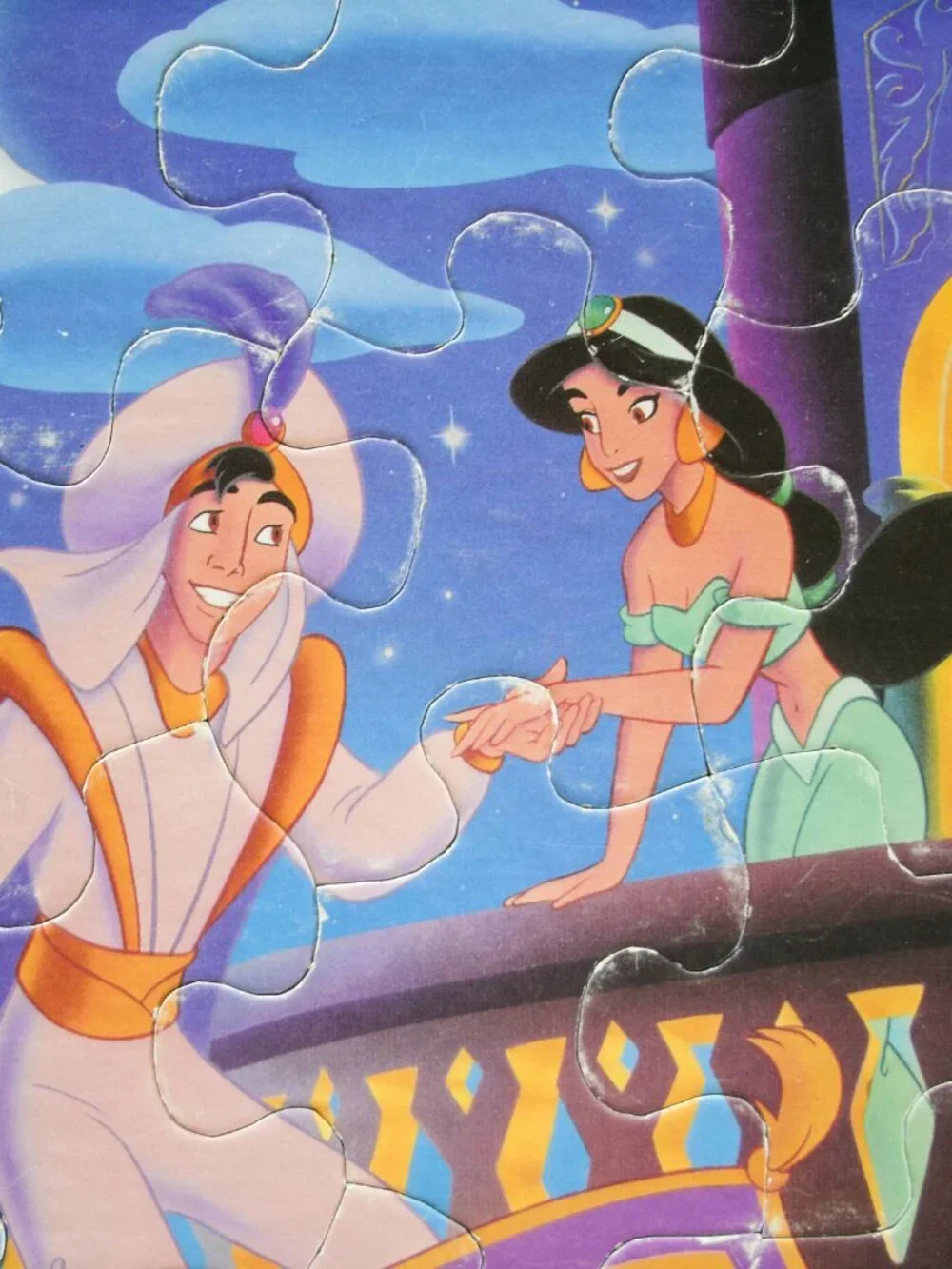 Vintage 90s Disney's Aladdin Kids Puzzle